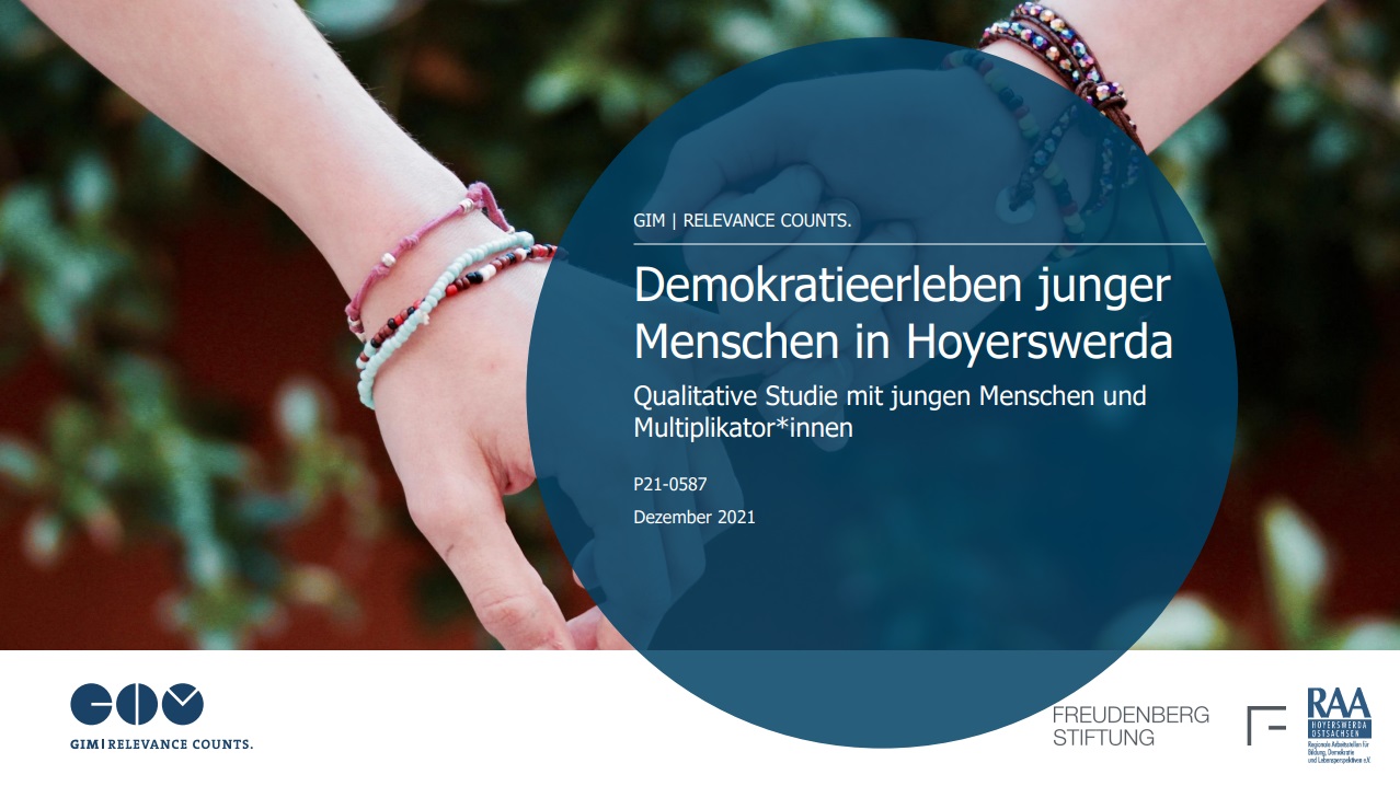 Demokratieerleben junger Menschen in Hoyerswerda - Qualitative Studie mit jungen Menschen und Multiplikatorinnen