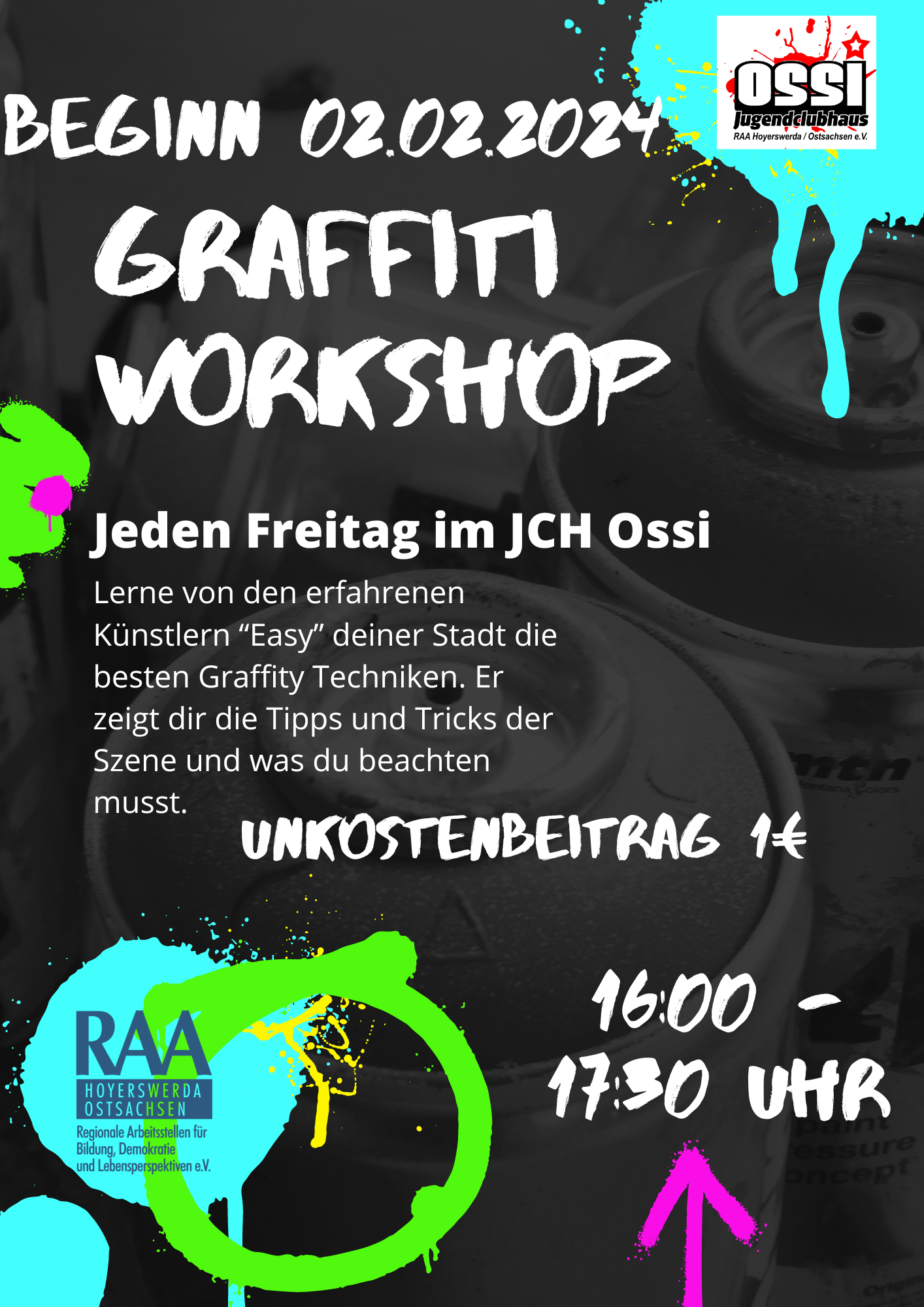 Graffiti Workshop im Ossi